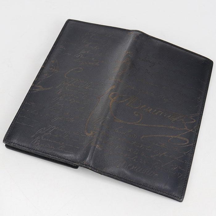 中古良品 Berluti ベルルッティ 長財布二折 サンタル フラップ ロング