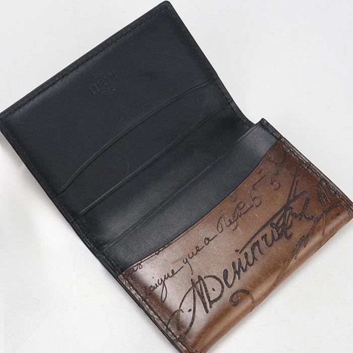 中古良品 Berluti ベルルッティ 名刺入れ インブイアフラップカード