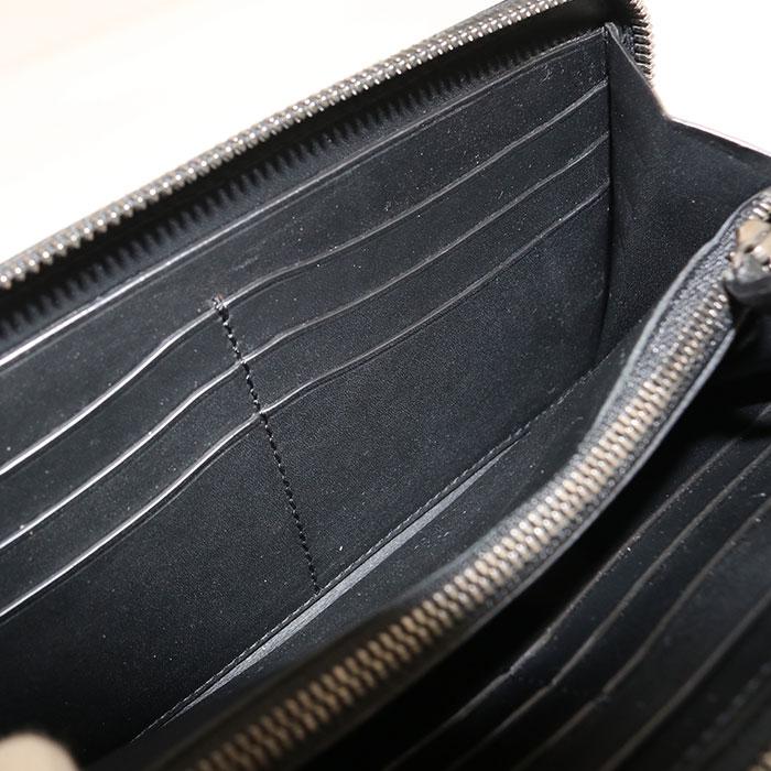 中古良品 Berluti ベルルッティ 長財布ラウンドファスナー イタウバ