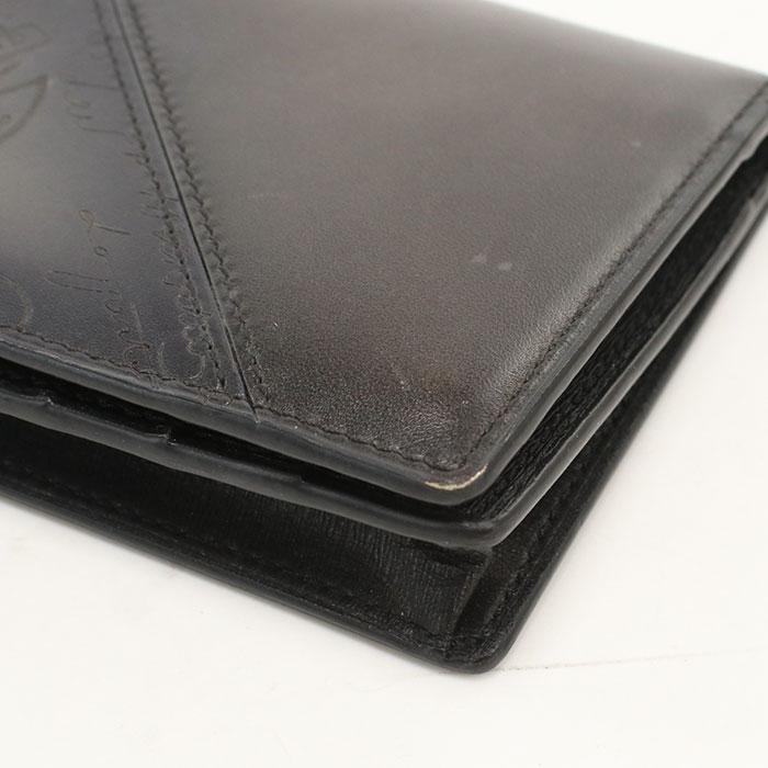 中古良品 Berluti ベルルッティ 長財布ニ折小銭入付き フラップ ロング