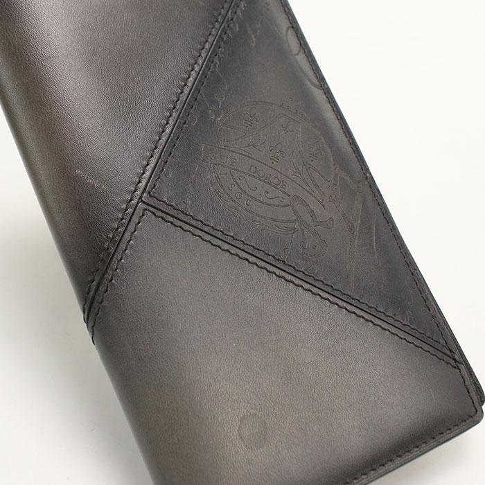 中古良品 Berluti ベルルッティ 長財布ニ折小銭入付き フラップ ロング