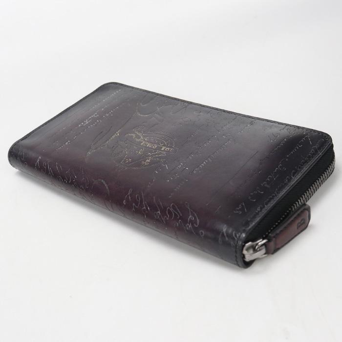 中古良品 Berluti ベルルッティ 長財布ラウンドファスナー メンズ 