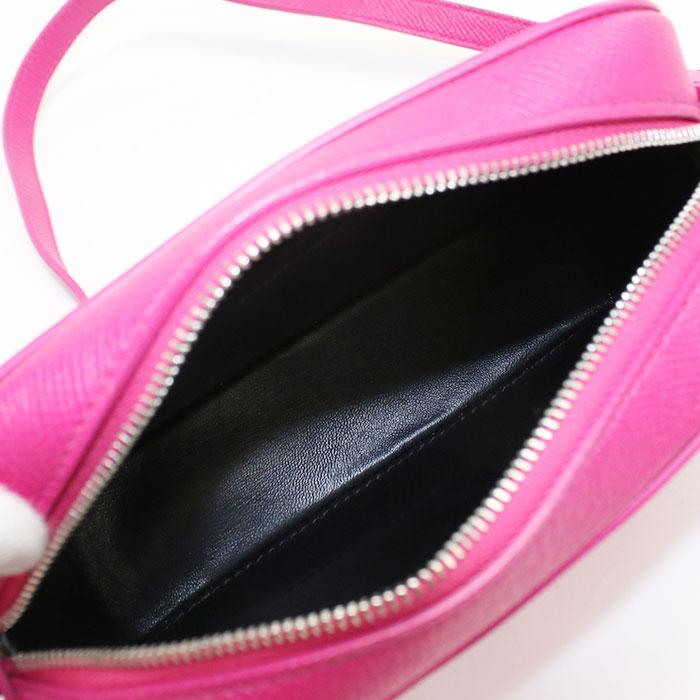 BALENCIAGA(バレンシアガ) ショルダーバッグ ヴィルカメラXS 558171 ピンク×黒 レザー BALENCIAGA - BALENCIAGA(バレンシアガ) ショルダーバッグ ヴィル