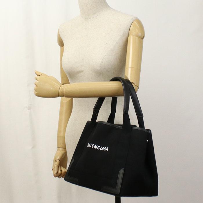 美品　BALENCIAGA ネイビーカバスS トートバッグ　339933 バレンシアガ(BALENCIAGA)バレンシアガ ネイビーカバス S トートバッグ