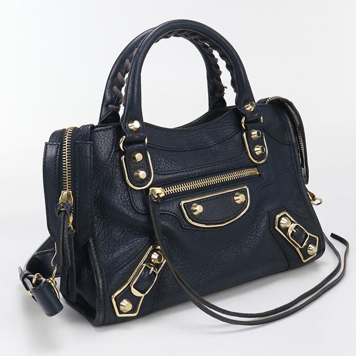 中古BALENCIAGA バレンシアガ ハンドバッグ 390160 2WAY レディース ネイビー BALENCIAGA（バレンシアガ） 中古 ハンドバッグ 390160 2WAY