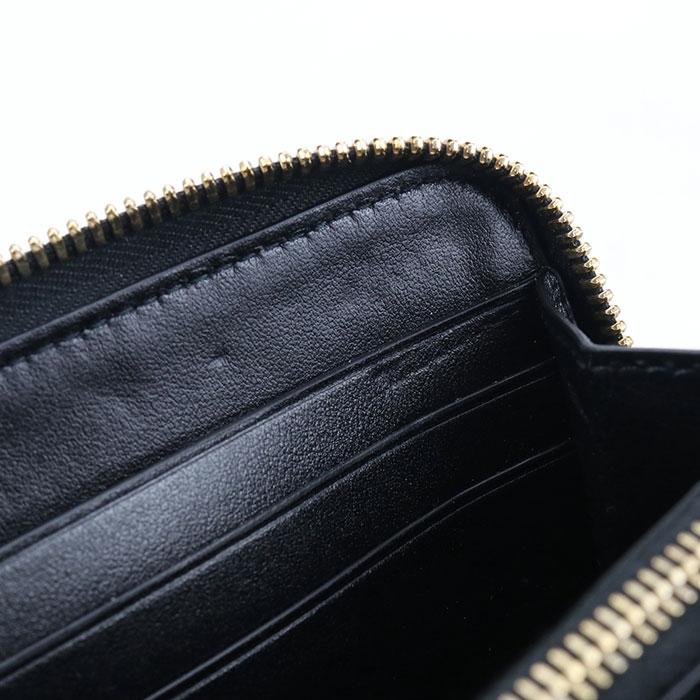 未使用近 ボッテガヴェネタ マルコポーロ レザー PVC 長財布 ラウンドジップ BOTTEGA VENETA（ボッテガ・ヴェネタ） 中古良品 長財布ラウンド