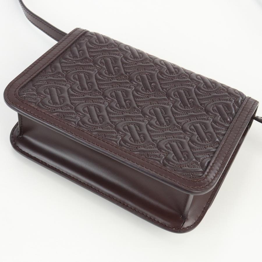 BURBERRY 中古良品バーバリーBURBERRY TB ショルダーバッグ ブラウン系  