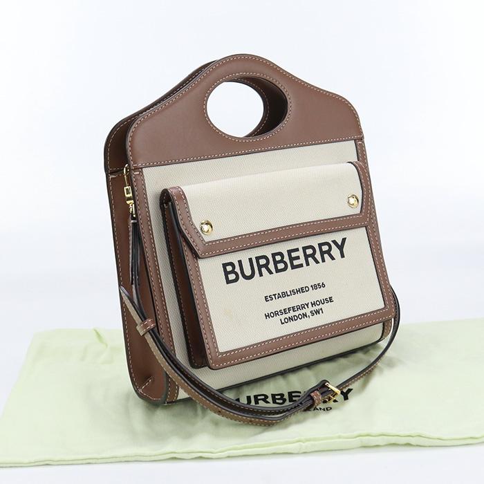BURBERRY 中古BURBERRY ミニポケットバッグ キャンバス 8039361  