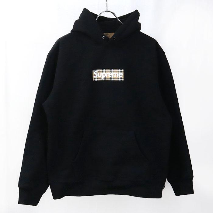 BURBERRY 中古良品 バーバリー パーカー シュプリームコラボ メンズ  