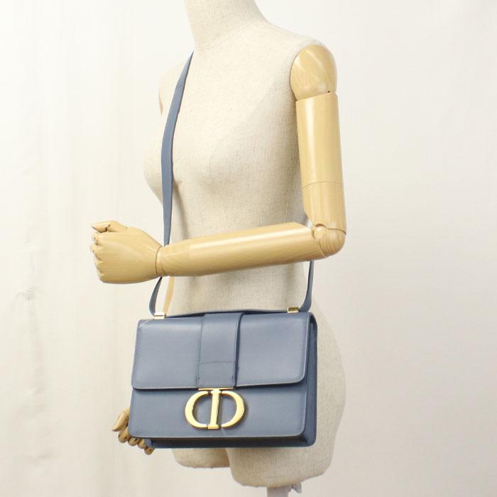 中古良品 DIOR ディオール 斜め掛け ショルダーバッグ レディース ブルー_7