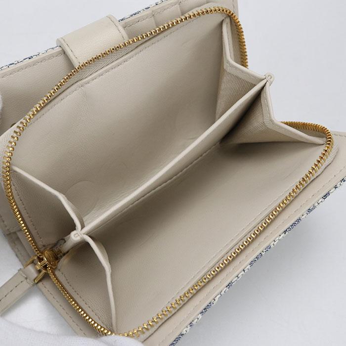 クリスチャンディオール 30 モンテーニュ ウォレット ABランク 中古 Christian Dior - クリスチャンディオール 30 モンテーニュ ウォレット