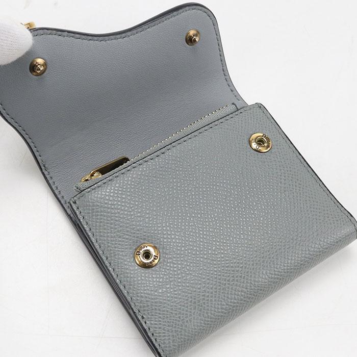 グレー　中古 三つ折り財布 Dior Christian クリスチャン (Dior/折りたたみ財布 グレー 財布 三つ折り ディオール 小物