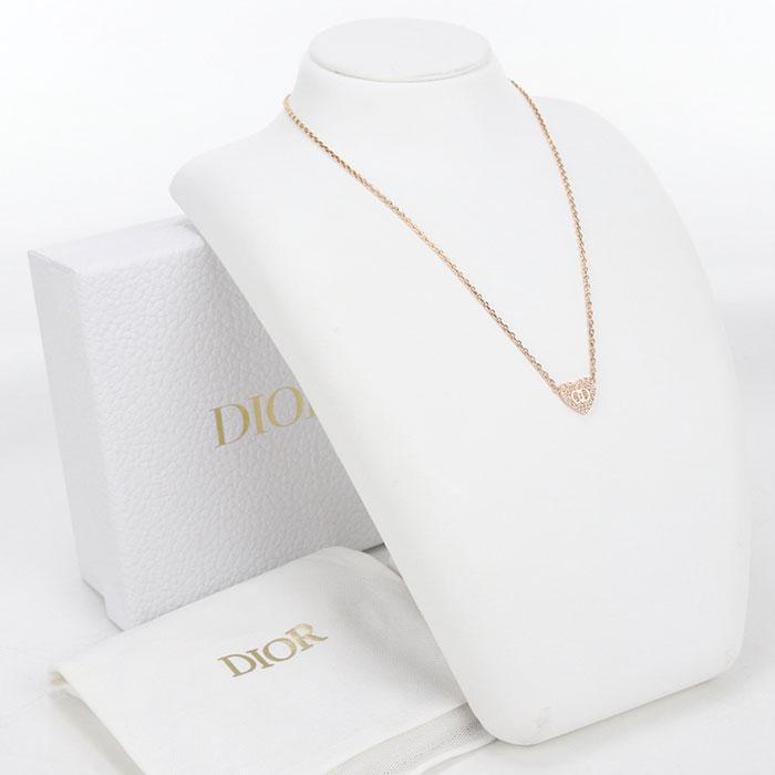 クリスチャンディオール　ハート　 ピンクビーズネックレス Christian Dior（クリスチャン・ディオール） 中古・未使用 DIOR