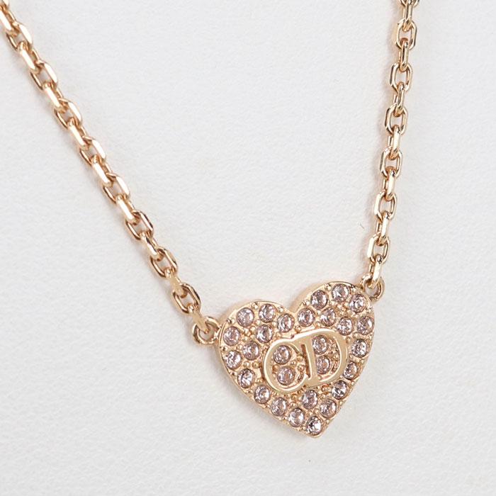 クリスチャンディオール　ハート　 ピンクビーズネックレス Christian Dior（クリスチャン・ディオール） 中古・未使用 DIOR