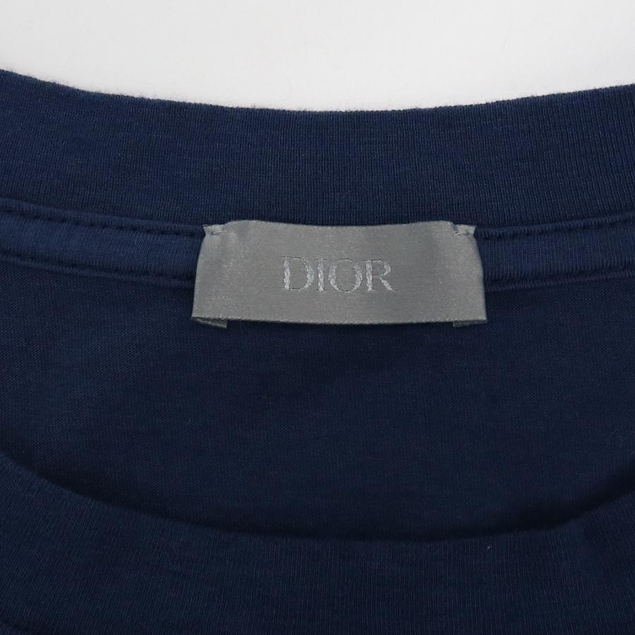 中古良品ディオールChristian Dior 刺繍ロゴ Tシャツ コットン