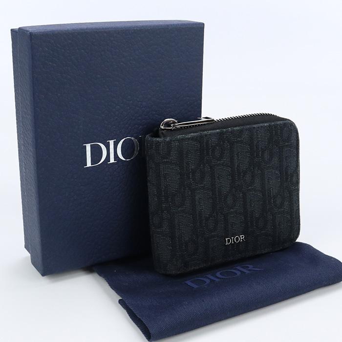 中古良品Christian Dior ジップウォレット 2ESBC092YSE 03EU 