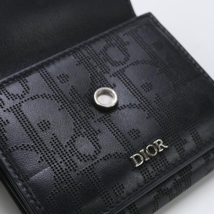 中古良品ディオールChristian Dior ディオール オブリーク 三つ折り  
