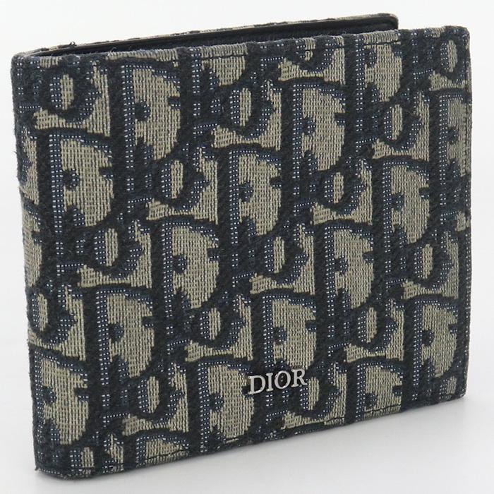 Christian Dior 中古良品 ディオール 二折財布 2OBBC027YSE H05E 