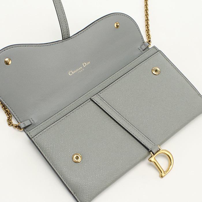 Christian Dior 中古良品 DIOR ディオール チェーンウォレット サドル  