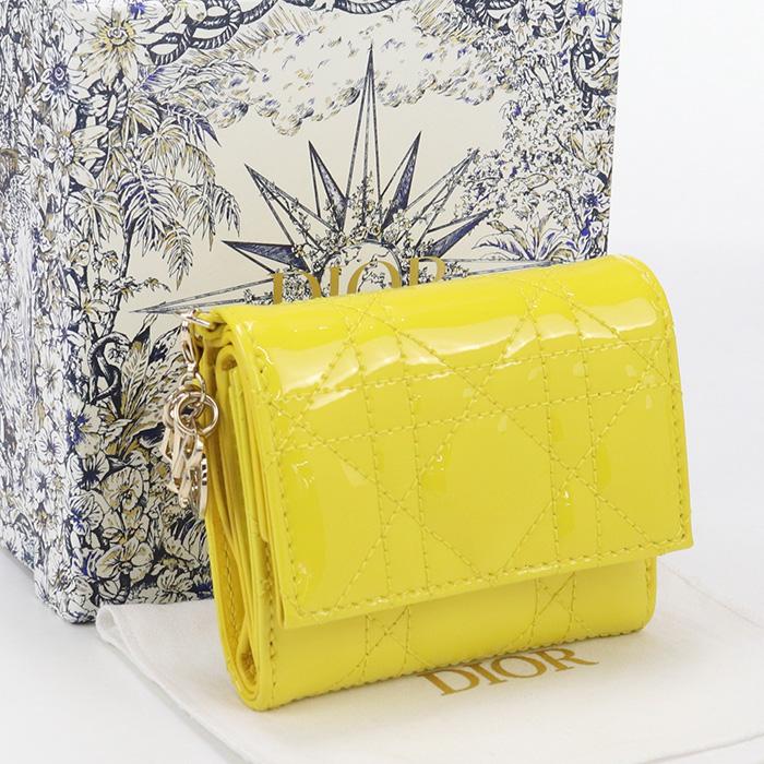 Christian Dior 【中古・未使用】 DIOR 三折財布 S0181 OVRB ロータス  