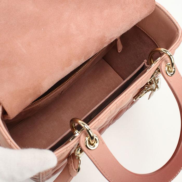 中古良品DIOR ディオール ハンドバッグ ミディアム レディディオール レディース ピンク Christian Dior（クリスチャン・ディオール） 中古良品 DIOR