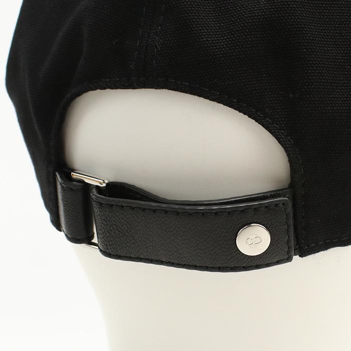 中古美品DIOR ディオール キャップ 243C904C4511 ベースボールキャップ ディオール クチュール メンズ ブラック Christian Dior（クリスチャン・ディオール） 中古美品 DIOR