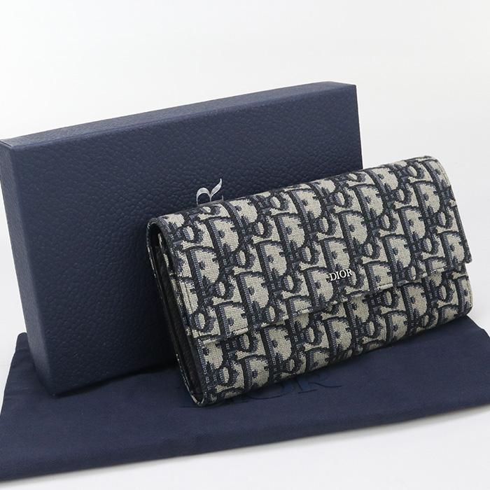 Christian Dior 中古美品 DIOR ディオール 長財布二折 2ESBC312YSE  