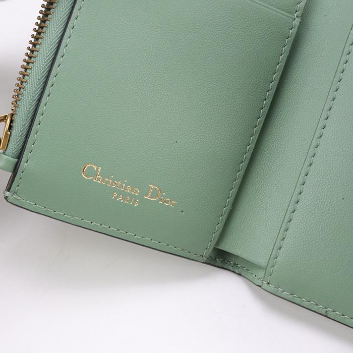 DIORディオール サドルレザー ロータスウォレット グリーン 緑 Dior