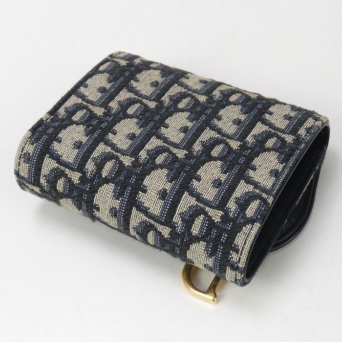 Christian Dior 中古美品 DIOR ディオール 三折財布 S5912