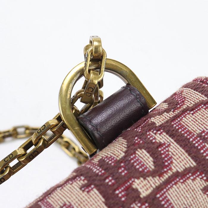 中古良品DIOR ディオール 斜め掛け ショルダーバッグ S5614CTZQ チェーンポーチ スモール サドル レディース レッド Christian Dior（クリスチャン・ディオール） 中古良品 DIOR