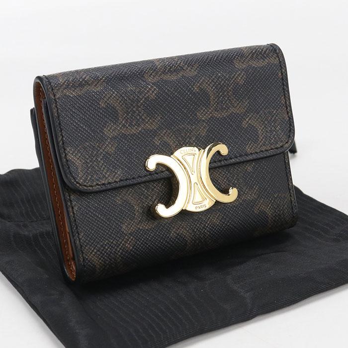 CELINE（セリーヌ） 中古良品 三つ折り財布 10I652DS3.04LU コイン入