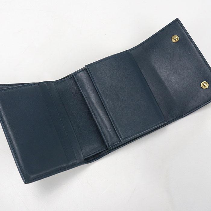 【美中古】CELINE スモール フラップウォレット CELINE（セリーヌ） ☆3日以内返品可☆ 美品 シャイニーカーフスキン