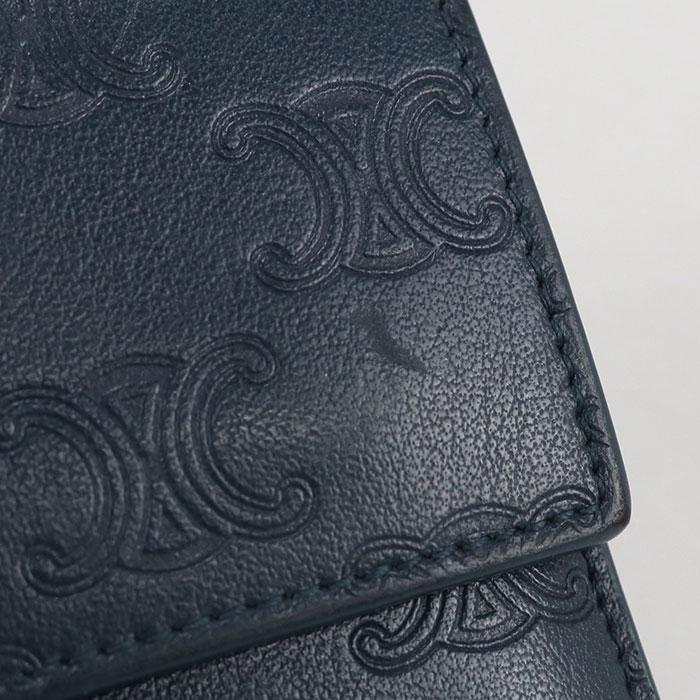 CELINE（セリーヌ） 中古良品 三折財布 スモールフラップウォレット