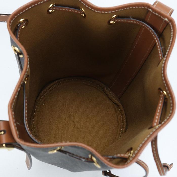 未使用級 セリーヌ トリオンフ ショルダーバッグ キャンバス ブラウン カーフ CELINE（セリーヌ） 中古良品 ショルダーバッグ トリオンフキャンバス