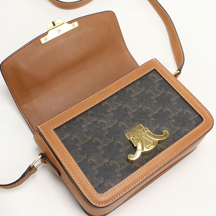 【未使用】CELINE 188882BZ4-04LUトリオンフ ショルダーバッグ CELINE（セリーヌ） 中古良品 斜め掛け ショルダーバッグ 188882BZ4