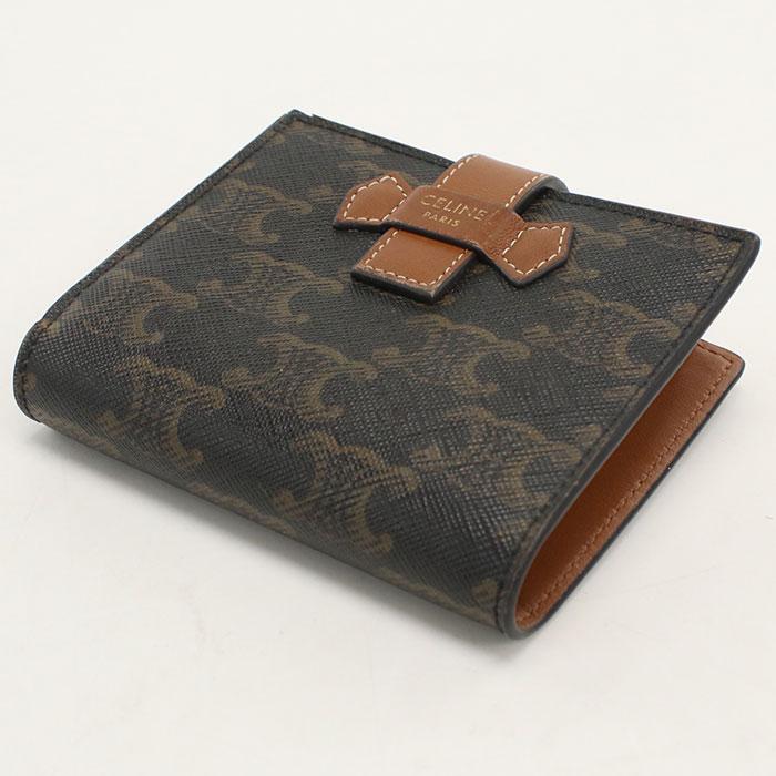 CELINE（セリーヌ） 中古良品 二つ折り財布 スモール ストラップ