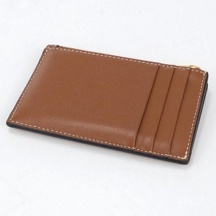 CELINE ブラウンレザー小物　新品未使用 CELINE（セリーヌ） 中古良品 コインケース ジップ付きカードホルダー