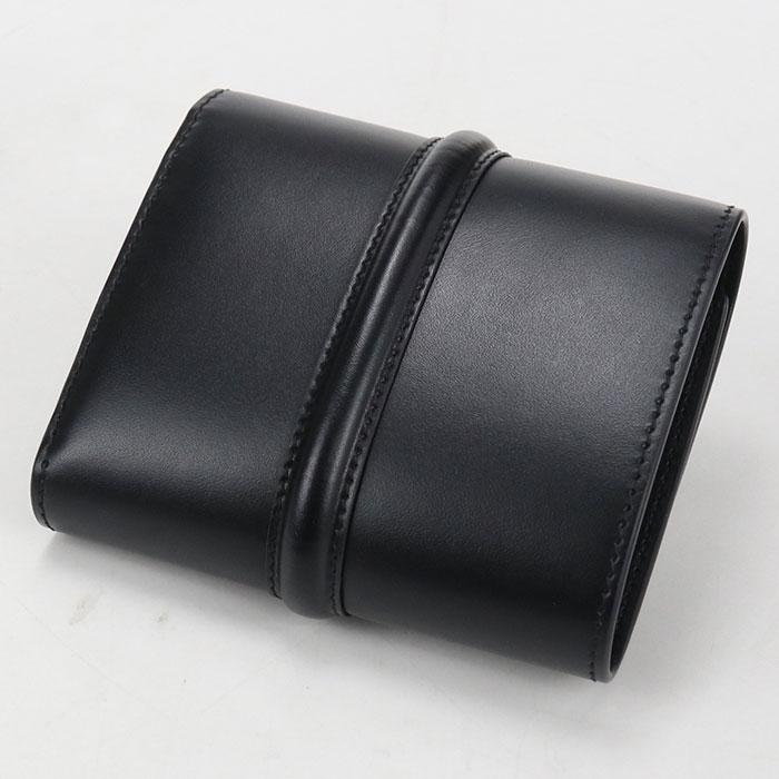 CELINE セリーヌ/スモール トリフォールドウォレット16/ブラック/Aランク/70【中古】 CELINE（セリーヌ） 中古良品 三つ折り財布 スモールトリフォールド