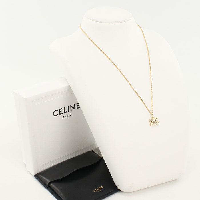 CELINE（セリーヌ） 中古・未使用 ネックレス ラインストーン