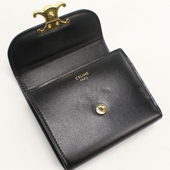 CELINE（セリーヌ） 中古良品 三つ折り財布 10D783DPV スモール 