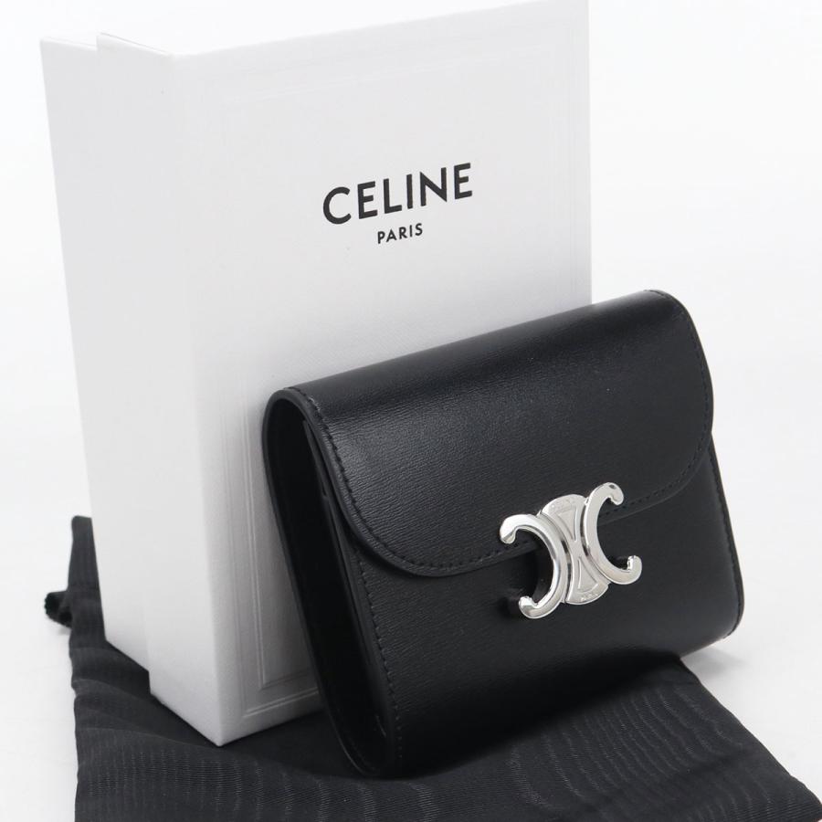 CELINE（セリーヌ） 中古美品 三つ折り財布 10D783DPV.38SI スモール
