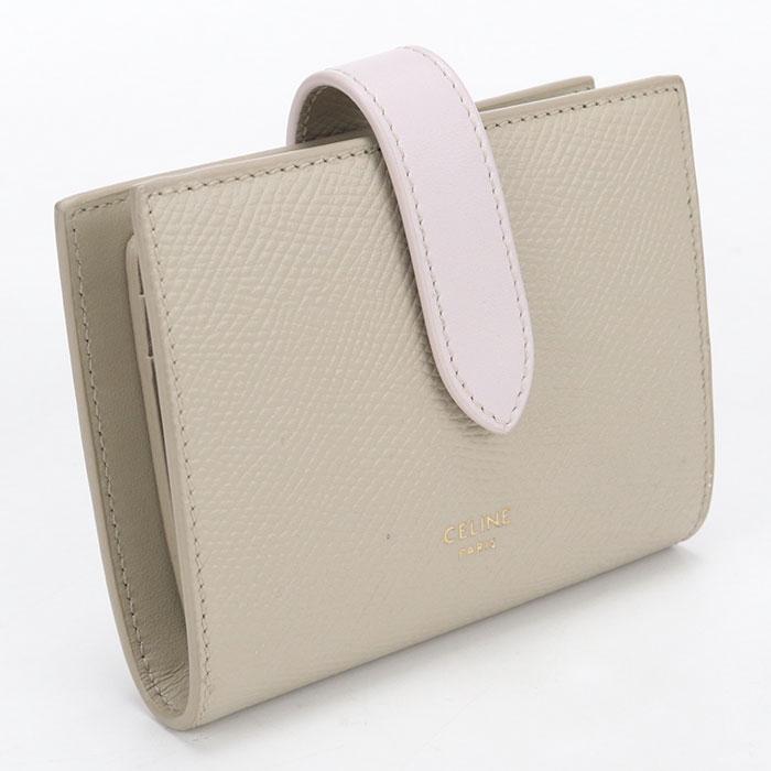 CELINE（セリーヌ） 中古良品 二つ折り財布 スモール ストラップ