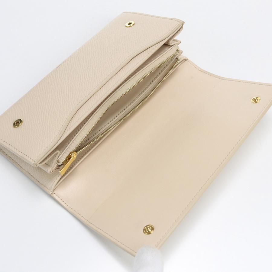 CELINE 中古良品CELINE ラージフラップウォレット レザー 長財布  