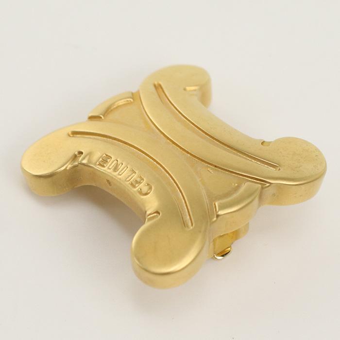 中古良品セリーヌCELINE トリオンフ ピアス メタル ゴールド系 ランク  