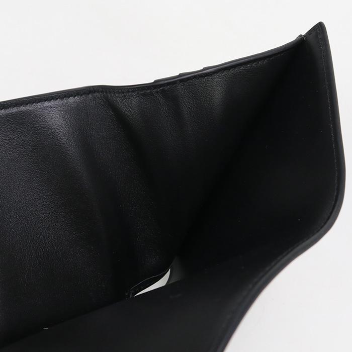 CELINE 中古良品 三折財布 10B57 2BZR 38SI スモール トリ