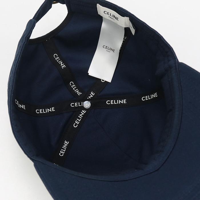 セリーヌ　CELINE Cロゴキャップ ネイビー Cマークロゴベースボールキャップネイビー紺野球帽子セリーヌカブス