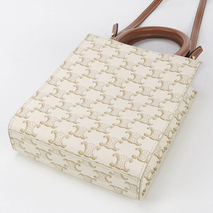 Celine ミニバーティカル カバ トリオンフ ホワイト