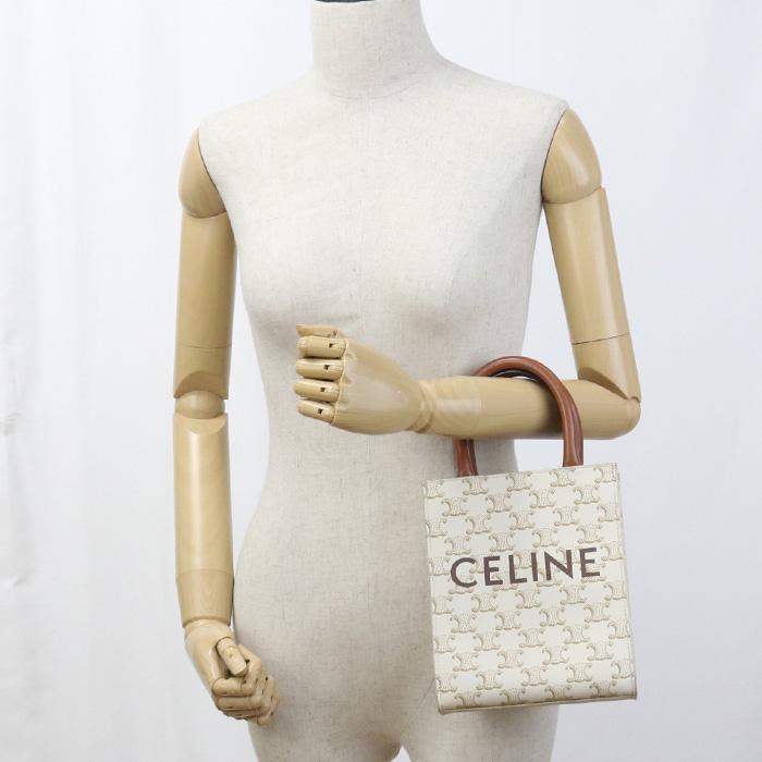 CELINE 中古良品 セリーヌ ハンドバッグ ミニ バーティカル カバ 