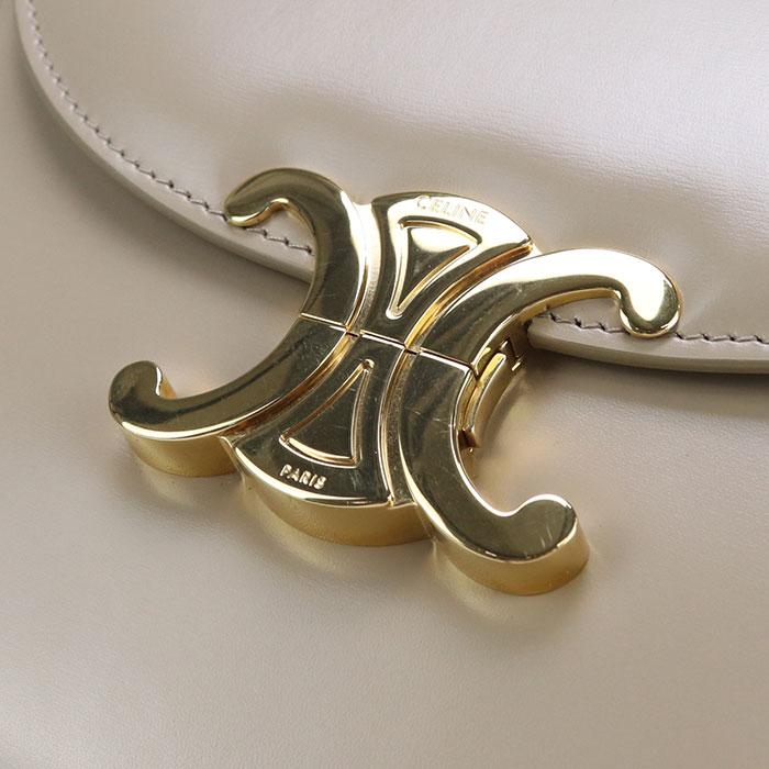 中古良品CELINE セリーヌ 斜め掛け ショルダーバッグ トリオンフ レディース ベージュ CELINE（セリーヌ） 中古良品 斜め掛け ショルダーバッグ トリオンフ