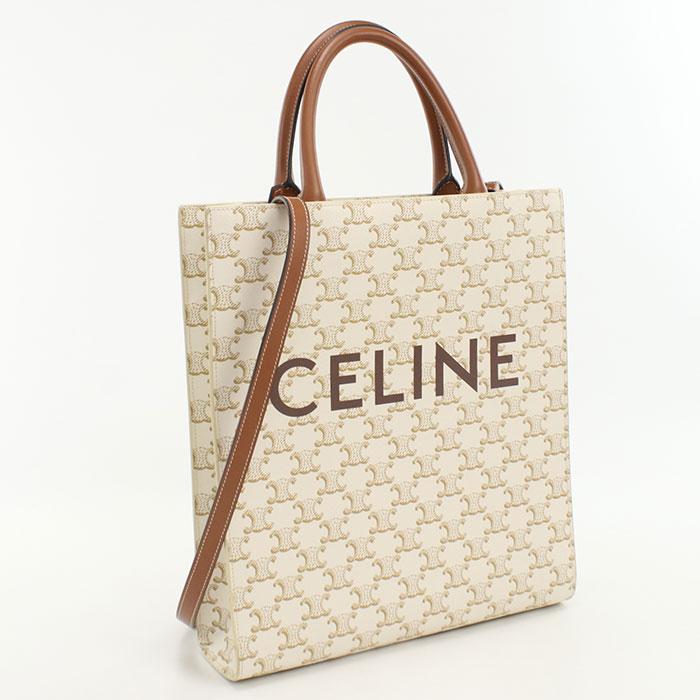 中古良品CELINE セリーヌ トートバッグ 191542BZK.04LU スモール バーティカルカバ レディース ホワイト CELINE（セリーヌ） 中古良品 トートバッグ 191542BZK.04LU スモール